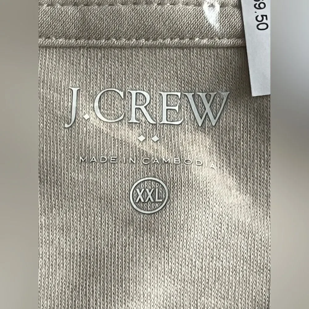 J Crew Men's Soft Touch Polo Shirt Cotton Classic Beige